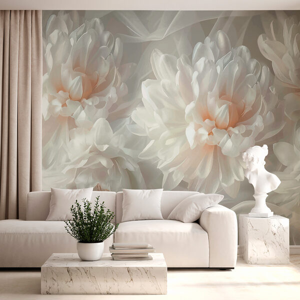 Group of white flowers Wall murals Group of white flowers
