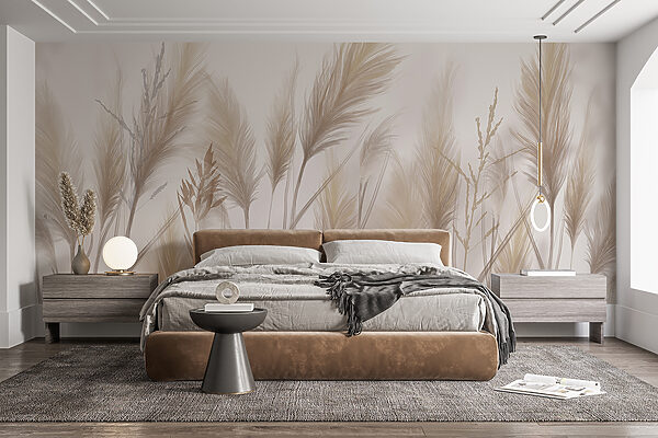 Whispering Wheat in Soft Light Wall murals Whispering Wheat in Soft Light