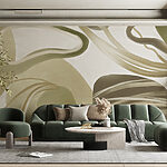 Wall murals Swirling elegance in abstract form