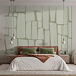 Wall murals White rectangles on a light background
