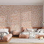 Wall murals Pattern of lines and shapes