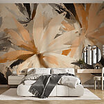 Wall murals Sunset blossoms in abstract form.