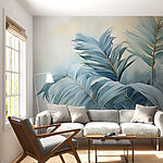 Wall murals Whispers of Blue Palms