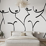 Wall murals Group of women's body