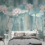 Wall murals Group of flowers and leaves