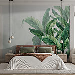 Wall murals Lush Greenery in Misty Hues