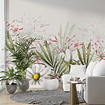 Wall murals Soft Blooms Grace Tranquil Canvas