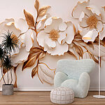 Wall murals Elegant blossoms in creamy hues.