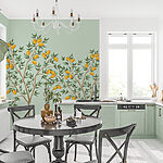 Wall murals Tree with yellow fruits on it