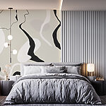 Wall murals Abstract Elegance in Monochrome Tones