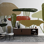 Wall murals Group of trees with different colors