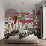 Wall murals Group of colorful plants
