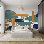 Wall murals Group of trees with different colors