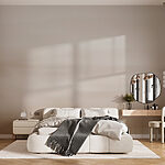 Wall murals White and brown sky
