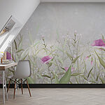 Wall murals Delicate blooms in soft pastel shades