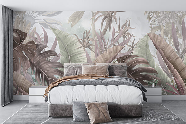 Tropical Blend of Nature's Textures Wall murals Tropical Blend of Nature's Textures
