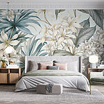 Wall murals Blossoming Elegance in Pastel Tones
