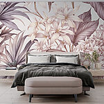 Wall murals Elegance in Monochrome Florals