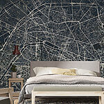 Wall murals Map of a city