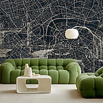 Wall murals Map of a city
