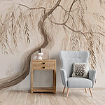 Wall murals Tree with branches and leaves