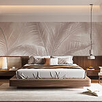 Wall murals Group of feathers on a white background