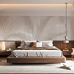 Wall murals Group of feathers on a white background