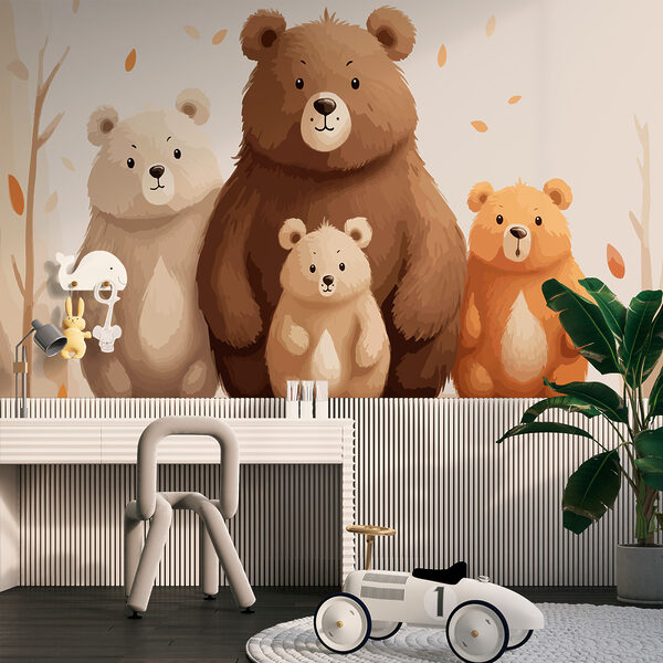 Group of bears standing together Wall murals Group of bears standing together