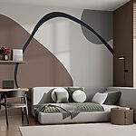 Wall murals Abstract elegance in minimalism