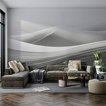 Wall murals Grey and white landscape