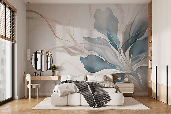 Ethereal floral watercolor artistry Wall murals Ethereal floral watercolor artistry