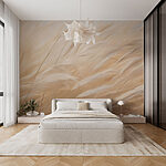 Wall murals Pale grasses swaying lightly