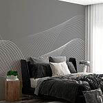 Wall murals White lines on a gray background