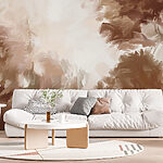 Wall murals Painting of trees and bushes