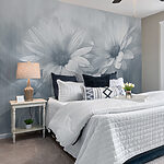 Wall murals Group of white flowers