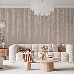 Wall murals White and gray dots from a wall