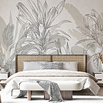 Wall murals Monochrome Botanical Sketches Flourish