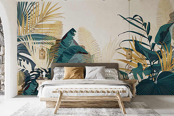 Group of tropical plants Wall murals Group of tropical plants