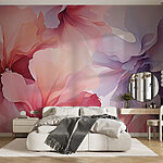 Wall murals Whirl of Graceful Petal Hues