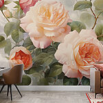 Wall murals Soft pastels bloom in harmony