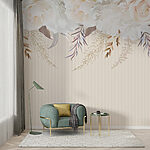 Wall murals Group of white flowers