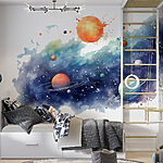 Wall murals Planets in the sky with planets
