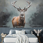 Wall murals Deer standing in water