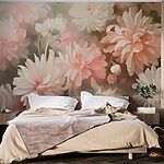 Wall murals Blooming pastels in soft harmony.