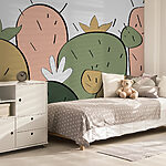 Wall murals Group of cactuses with different shapes