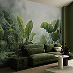 Wall murals Group of green leaves