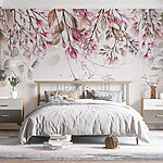 Wall murals Whimsical Dance of Pastel Florals