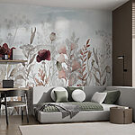 Wall murals Painting of flowers and plants