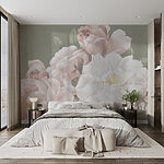 Wall murals Elegant Roses in Soft Pastels