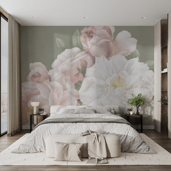 Elegant Roses in Soft Pastels Wall murals Elegant Roses in Soft Pastels